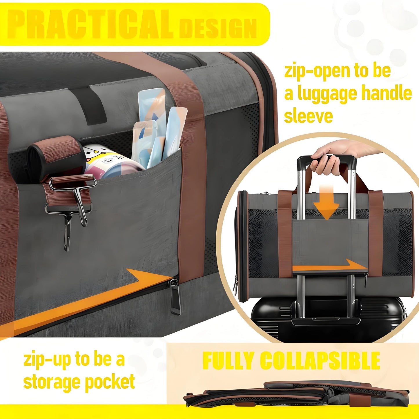 Multifunctional Pet Travel Carrier