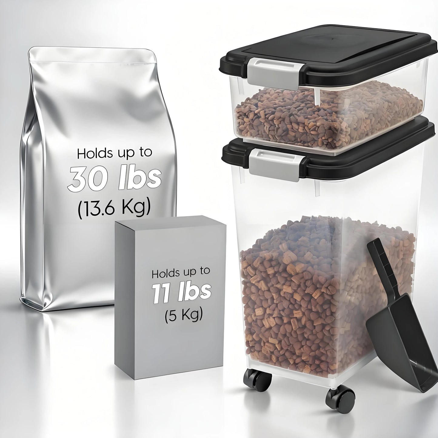 Multifunctional Pet Storage | Airtight, Stackable & Easy to Move